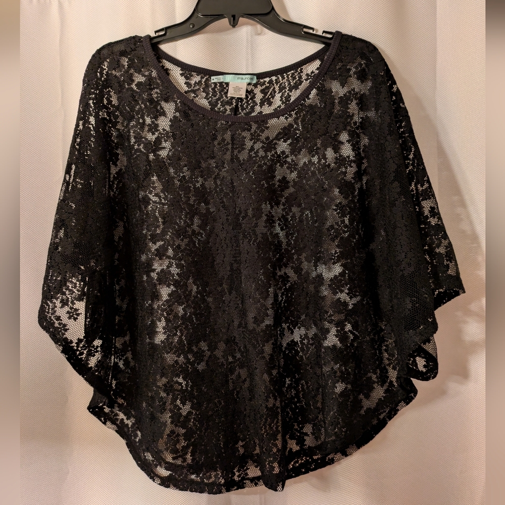 Maurice's Floral Lace Print Top